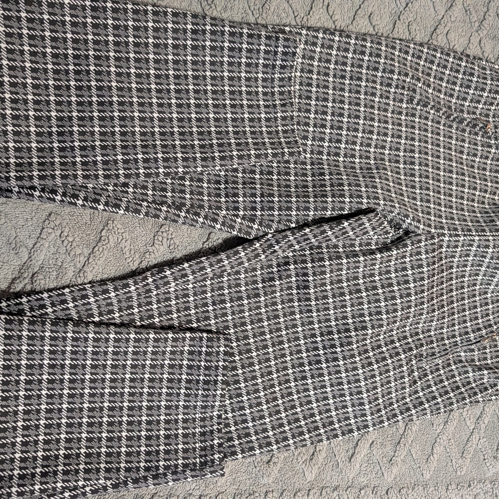 Soho Black and White Plaid Pants
